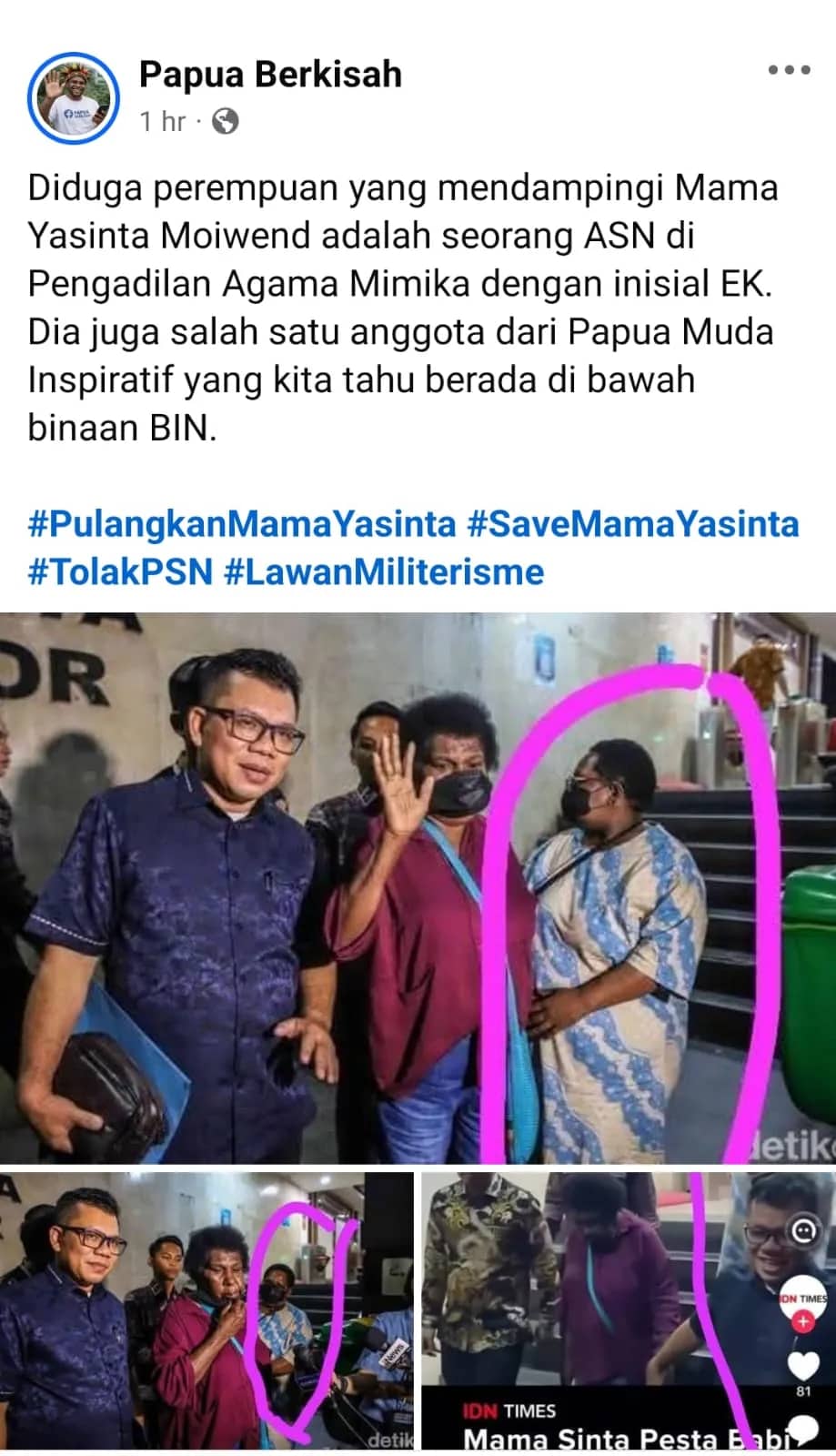 Ilustrasi berita BERITA UTAMA: Ramai di Media Sosial, Nama ASN Pengadilan Agama Mimika Terseret dalam Polemik Mama Yasinta Moiwend "Pesta Babi"