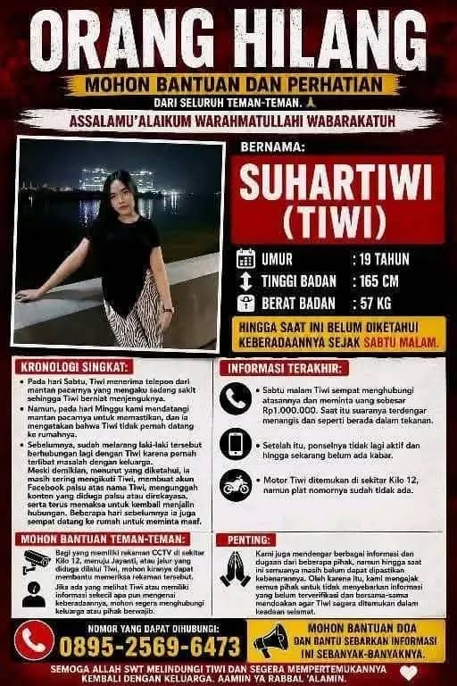 Ilustrasi berita Mimika: Misteri Hilangnya Tiwi di Timika, Empat Minggu Berlalu Belum Juga Ditemukan, Katanya Sempat Ada yang Melihat...