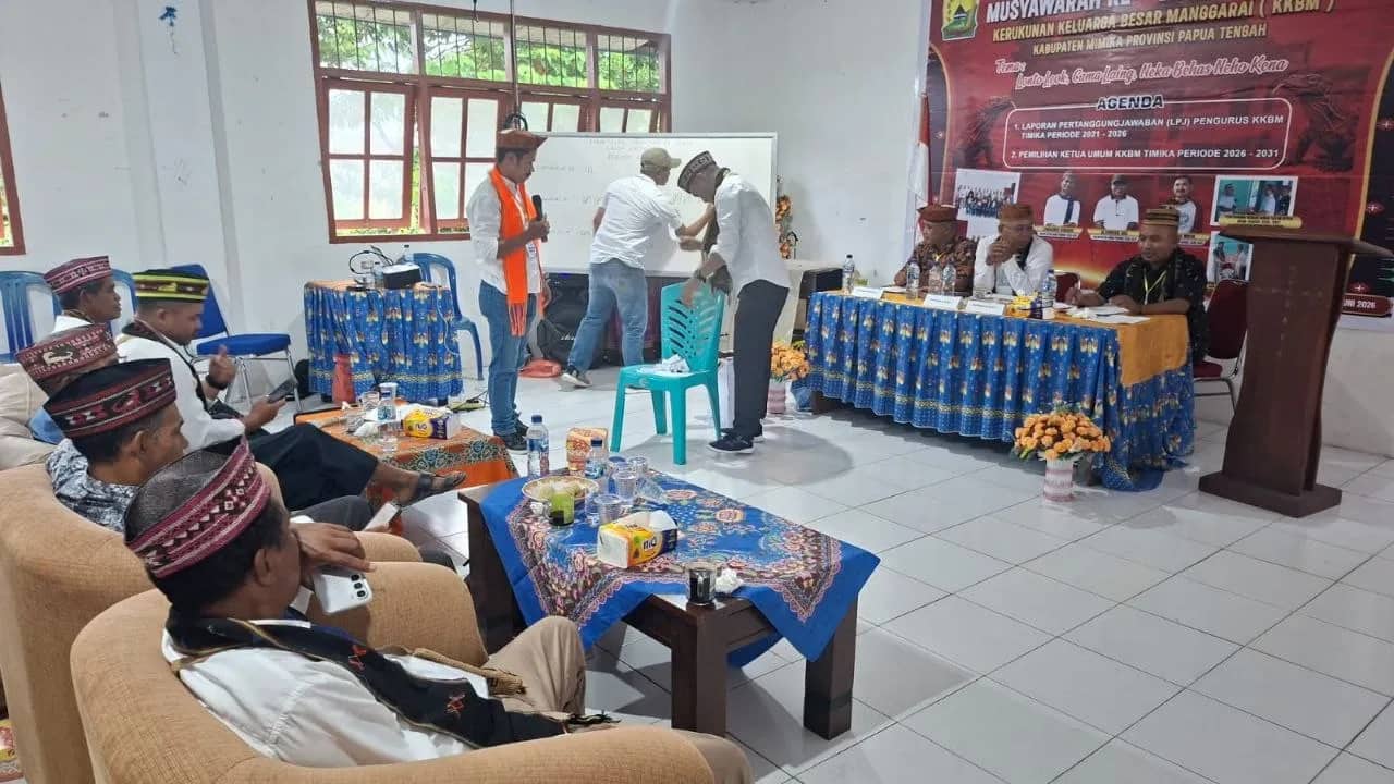 Ilustrasi berita Mimika: Musyawarah VIII KKBM Timika Berlangsung Sukses, Alfonsius Abu Terpilih Jadi Ketua Umum Periode 2026-2031