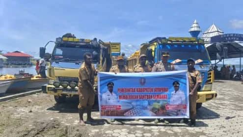 Ilustrasi berita JAYAPURA: Pemkab Jayapura Salurkan 30 Ton Beras untuk Warga Terdampak Luapan Danau Sentani