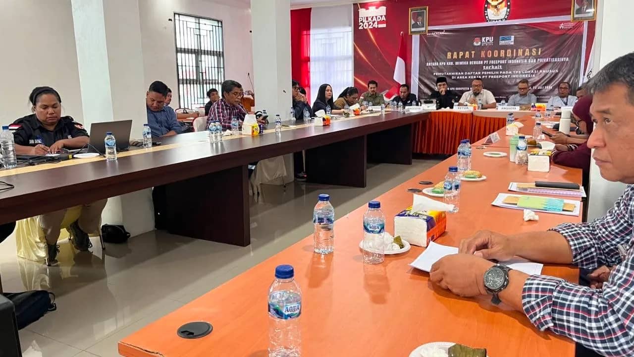Ilustrasi berita Mimika: KPU Mimika Gandeng PT Freeport dan Kontraktor Perkuat Validasi Data Pemilih TPS Lokasi Khusus, Agus Tutupahar : Antisipasi Pemilih Ganda