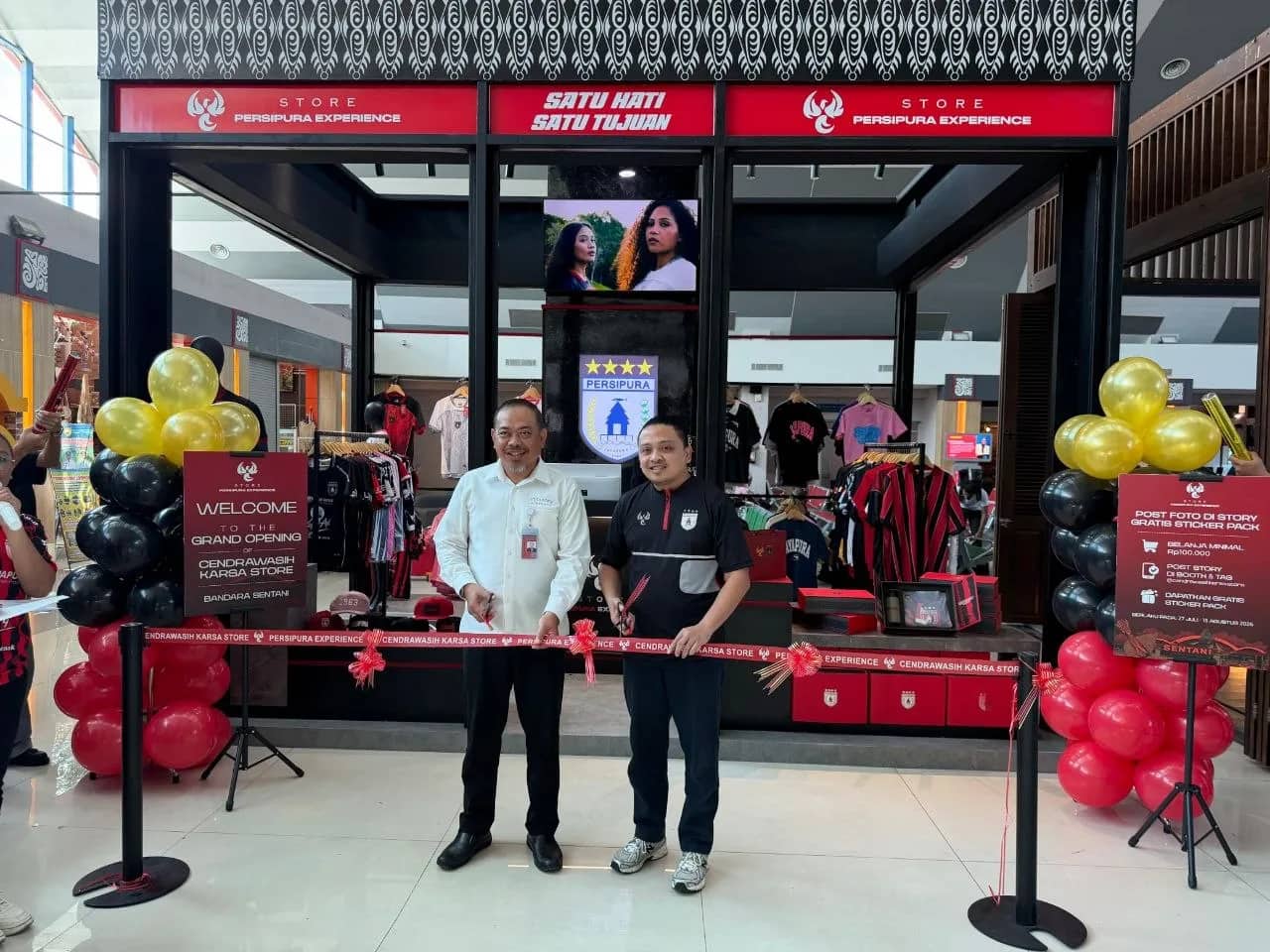 Ilustrasi berita JAYAPURA: Resmikan Store Merchandise Persipura Experience, Bandara Sentani Bawa Kebanggaan Papua Lebih Dekat ke Wisatawan