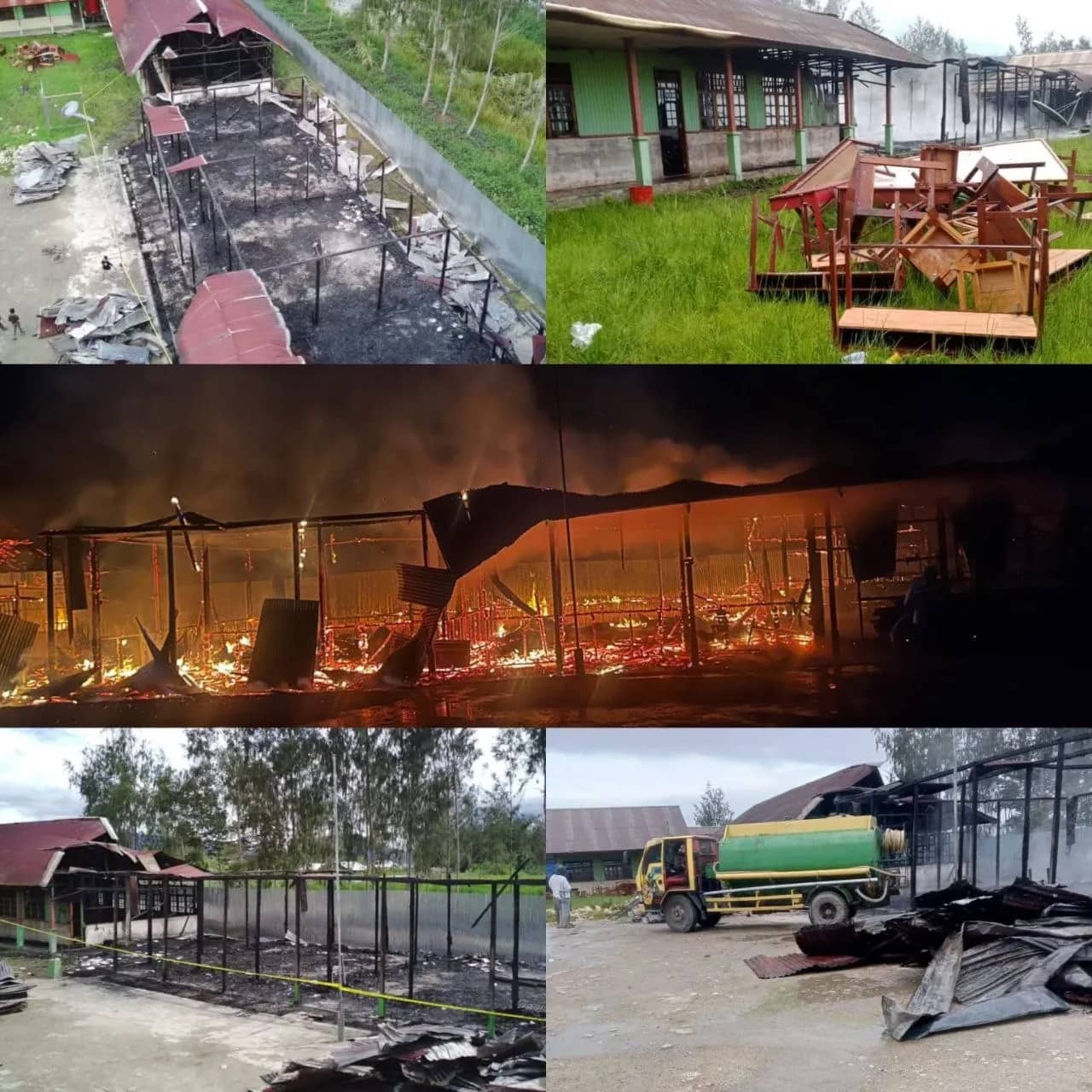 Ilustrasi berita Papua: SD Yapis Waghete I di Deiyai Diduga Dibakar OPM