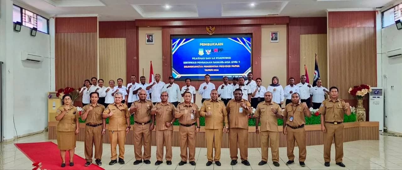 Ilustrasi berita Pemerintahan: Wagub Papua Buka Pelatihan Pengadaan Barang dan Jasa, Dorong Aparatur Profesional dan Berintegritas