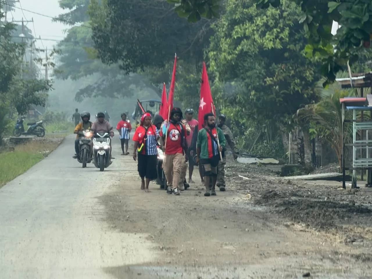 Ilustrasi berita Mimika: 50 Orang Simpatisan KNPB Bergerak ke Kantor DPRK Mimika, Ini Tuntutan Mereka