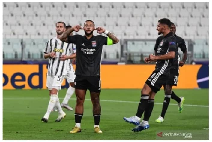 Ilustrasi berita Olahraga: Petaka Tembakan Jarak Jauh Ronaldo, Juve Unggul Lyon Tetap Untung