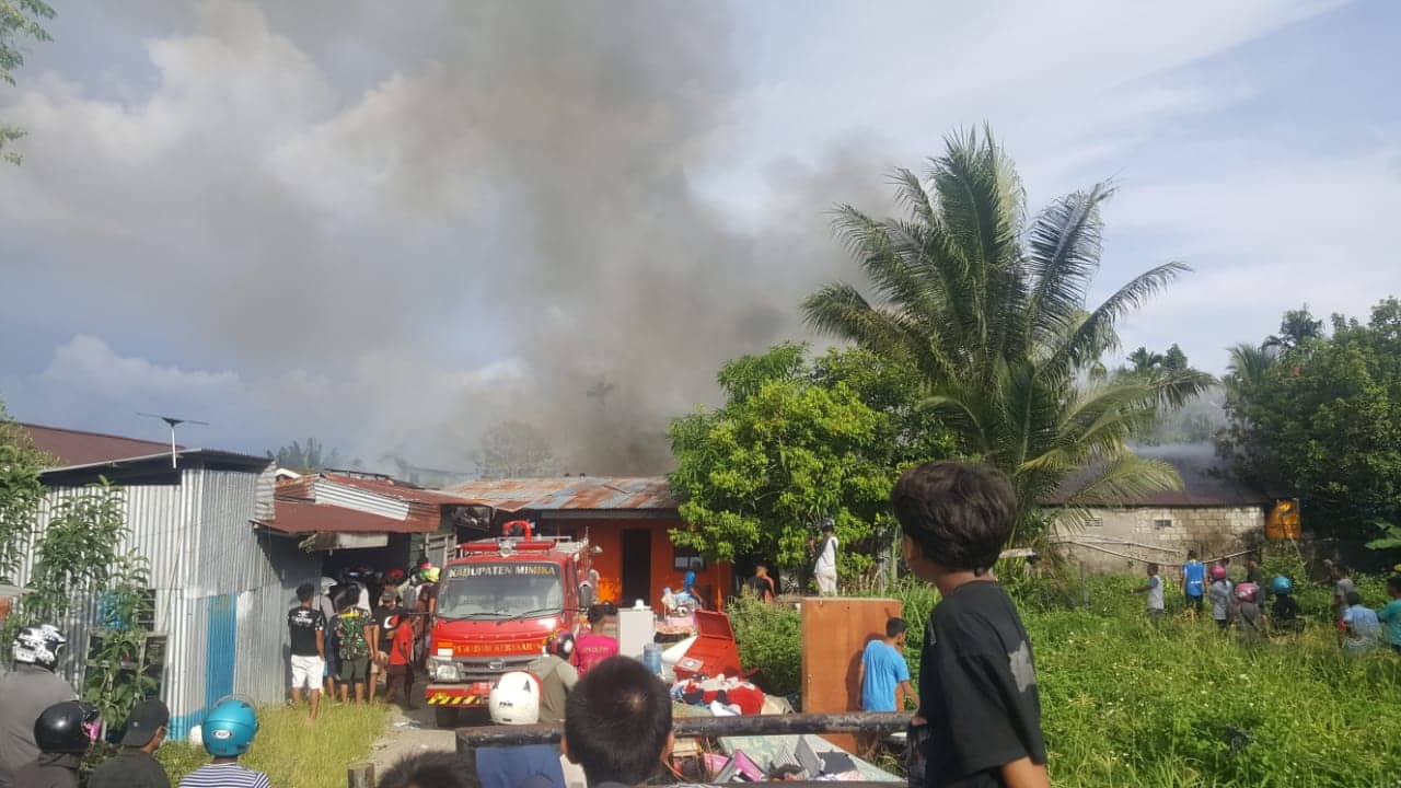 Ilustrasi berita Mimika: Breaking News : Kebakaran Hebat di Jalan Seroja Timika, Sejumlah Rumah Hangus Terbakar