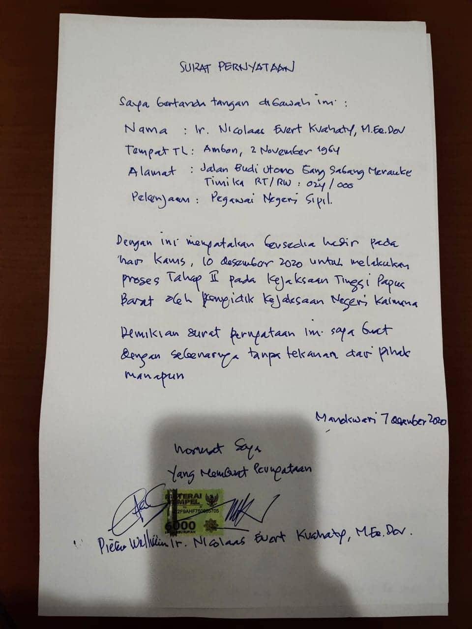 Ilustrasi berita Mimika: Jadi Tersangka, Oknum Pejabat Mimika 2 Kali Mangkir dari Panggilan Jaksa Kaimana, akan Dijemput Paksa !!!