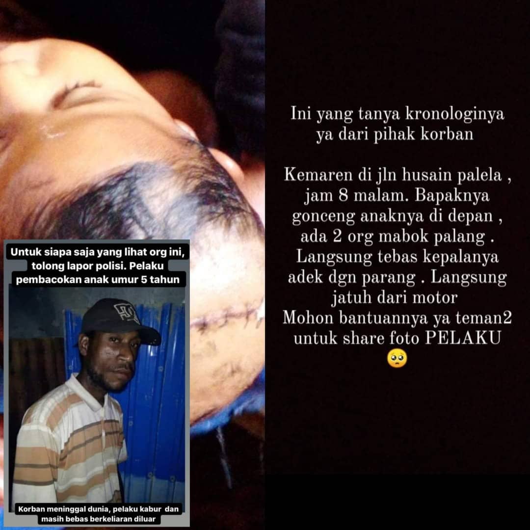 Ilustrasi berita Papua: Warga Netizen Kutuk Keras Kasus Pembacokan Bocah di Husen Palela Merauke