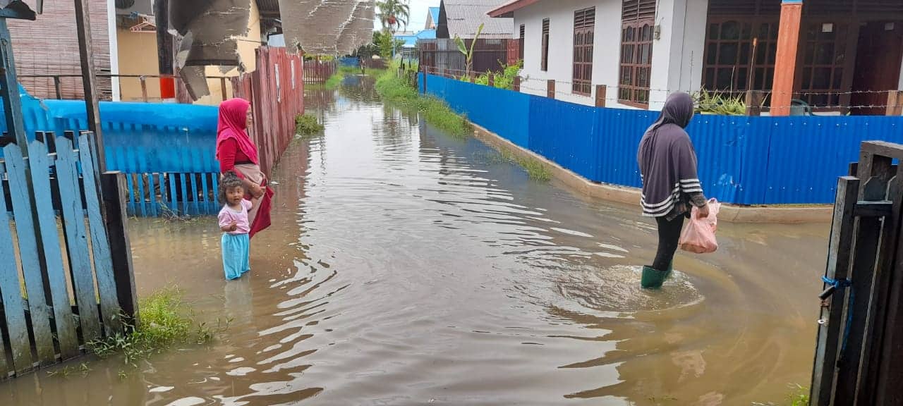 Ilustrasi berita Papua: Ketiadaan Drainase, Hujan Tiba, Sebagian Pemukiman Warga Merauke ‘Dikepung’ Banjir