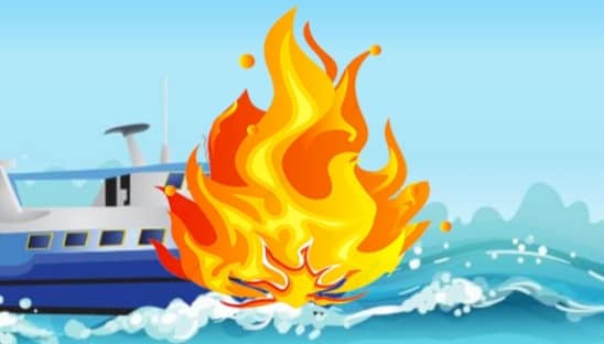 Ilustrasi berita Nasional: Kapal Terbakar di Kepulauan Tanimbar, 5 Selamat, 25 ABK Hilang, 2 Orang Ditemukan Tewas