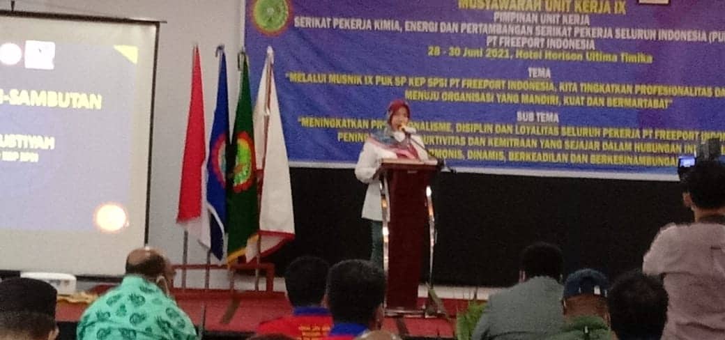 Ilustrasi berita Mimika: Mustiyah : SPSI Adalah Lahan Pengabdian Untuk Memperjuangkan Kepentingan Buruh