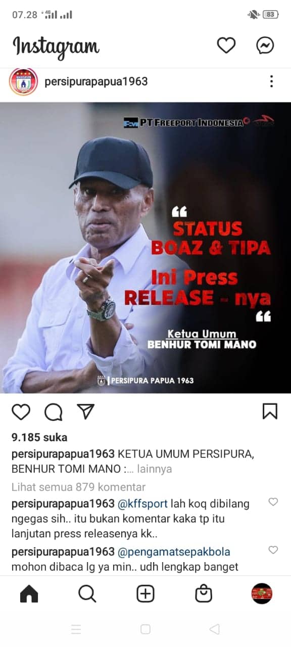 Ilustrasi berita Mimika: Indisipliner ! Boaz Solossa dan Tinus Pae Akhirnya Resmi Didepak Manajemen Persipura