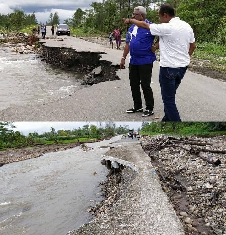 Ilustrasi berita Mimika: Lagi, Areal PT PAL Diterjang Banjir Bandang, 1 Kilometer Jalan Beton Ambles, Wabup Mimika Tinjau Lokasi