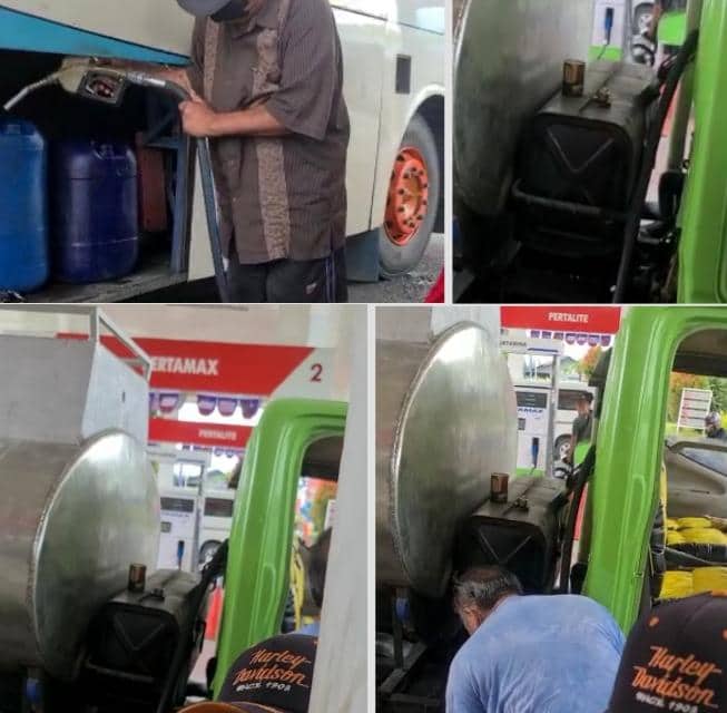 Ilustrasi berita Mimika: Mobil Truk Bertangki "Siluman" Marak Isi Solar di SPBU Timika, Respon Pertamina Hanya Begini….
