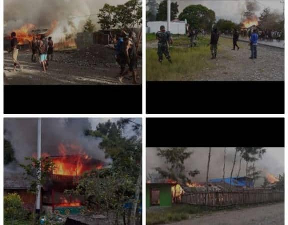 Ilustrasi berita Papua: Breakingnews: 1 Tewas, 22 Orang Luka-luka, 40 Rumah dan 2 Mobil Dibakar, Warga Nduga dan Lanny Jaya Terlibat Saling Serang