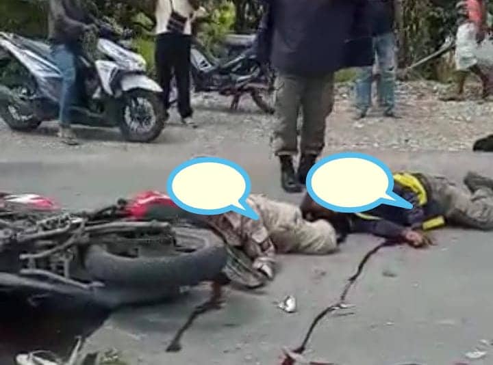 Ilustrasi berita Mimika: Flash News : Tabrakan di Depan Rumah Negara SP 3, Empat Pengendara Terkapar, 3 Diantaranya Tak Bergerak Karena….