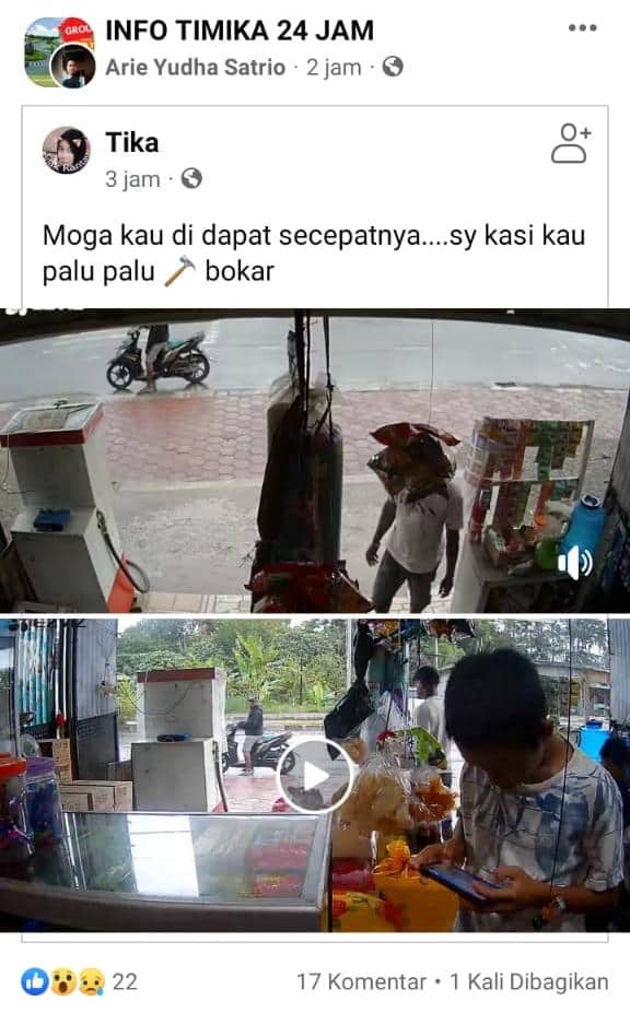Ilustrasi berita Mimika: Rampas Handphone Milik Bocah di SP 2, Aksi Nekat Dua Pemuda Terekam CCTV, Netizen: Kasih Lumpuh Baru Kasih Polisi