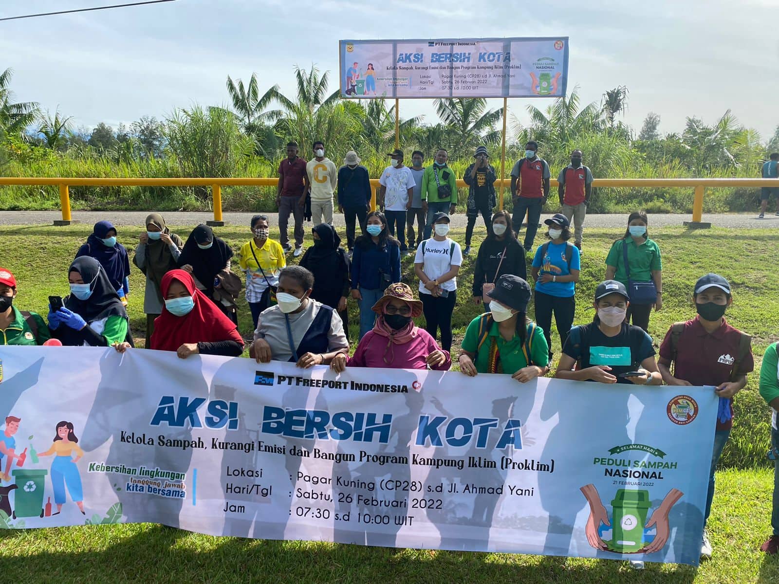 Ilustrasi berita Mimika: PT. Freeport Bersama Komunitas Lakukan Aksi Bersih Kota Peringati HPSN