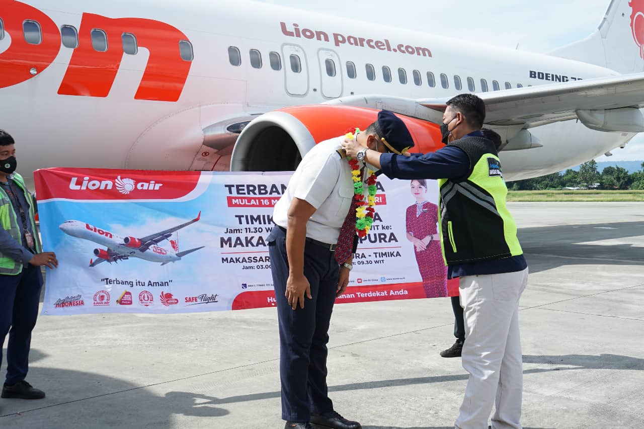 Ilustrasi berita Mimika: Lagi, Kabar Gembira !!! Lion Air Mulai Hari Ini Buka Rute Penerbangan Timika - Jayapura