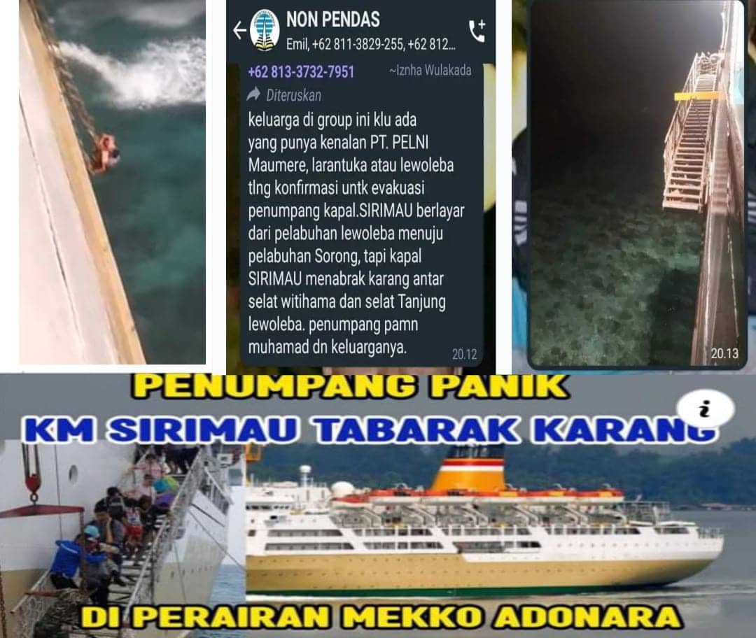 Ilustrasi berita Nasional: Breakingnews : Angkut 784 Penumpang, KM Sirimau Tabrak Karang di Perairan Ile Ape, Kondisi Penumpang Belum Diketahui