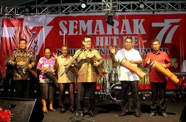 Ilustrasi berita Papua: Semarak HUT Kemerdekaan ke-77 di Biak Numfor Ditutup, Menkumham Yasonna: Tahun Depan Lebih Semarak