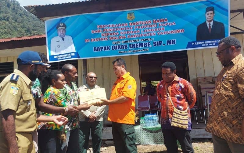 Ilustrasi berita Papua: Pemprov Papua Salurkan 750 Ton Sembako Korban Longsor di Distrik Walma