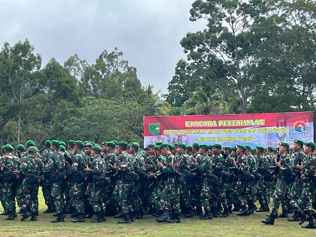 Ilustrasi berita Papua: Terima Dua Batalyon, Ratusan Prajurit TNI Dikerahkan Jaga Perbatasan RI - PNG