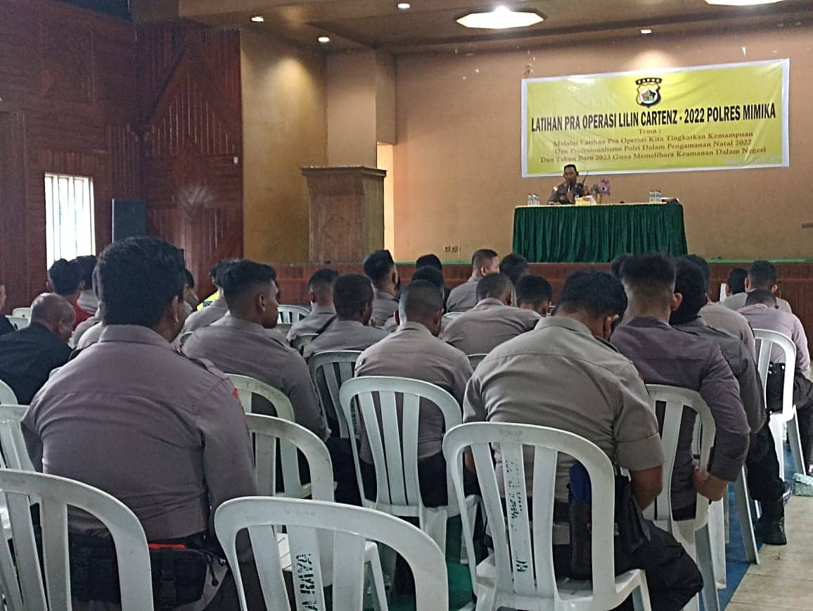 Ilustrasi berita Mimika: Polres Mimika Gelar Pra Operasi Lilin, Beberapa Titik akan dilakukan Penjagaan