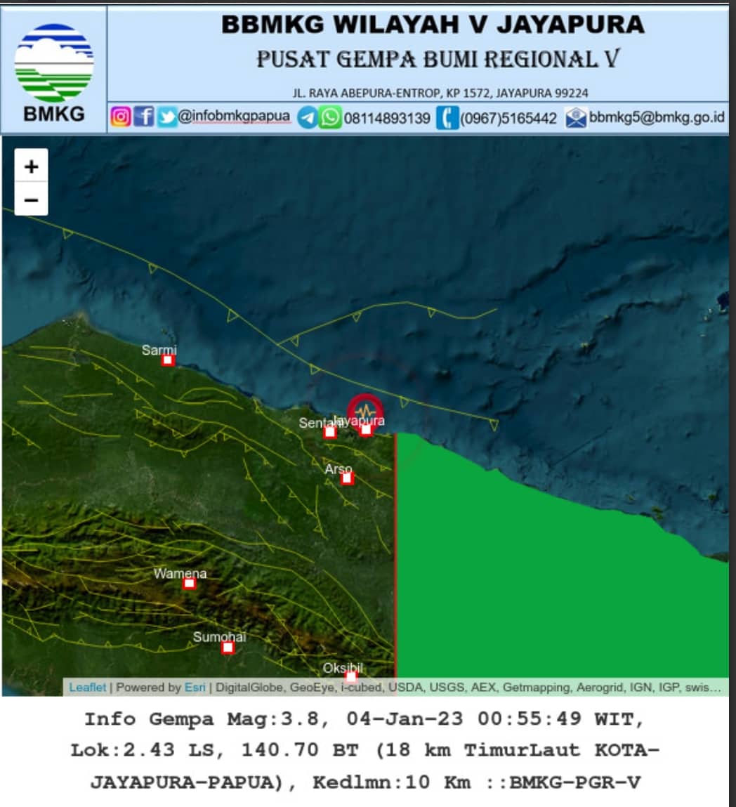 Ilustrasi berita Papua: Warga Ketakutan Diserang Ratusan Gempa Susulan, Sejak Tahun 1971 Lima Kali Jayapura Diserang Gempa Besar, Ini Daftarnya …