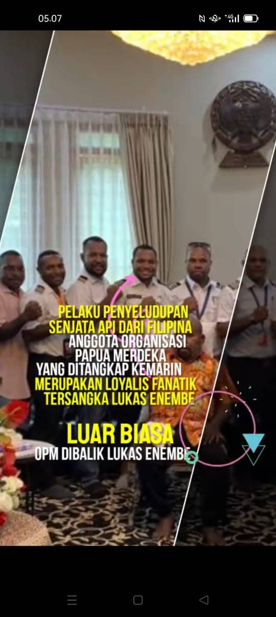 Ilustrasi berita Papua: "Panglima Angkatan Udara TPN-OPM" Anton Gobay Ditangkap di Filipina, Dikait-kaitkan Dengan Gubernur Enembe