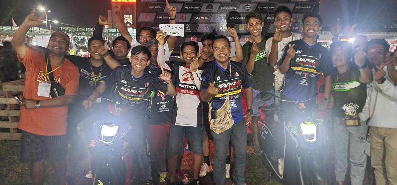Ilustrasi berita Papua: Diperkuat Tiga Pembalap Andal, Mappi Racing Team Sabet Juara Umum Open Road Race Kapolres Cup di Serui
