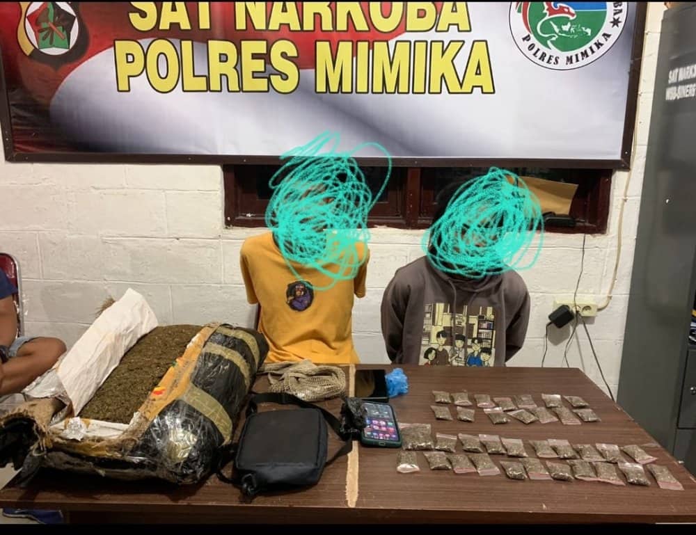 Ilustrasi berita Mimika: Tadi Sore, Dua Pria Dibekuk di Jalan Budi Utomo Timika Saat Mengambil Paketan Ganja Seberat 4 Kilogram