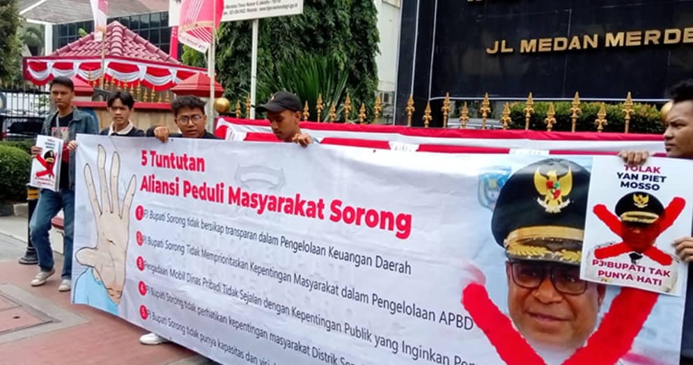 Ilustrasi berita Papua: Aliansi Peduli Masyarakat Sorong, Desak Mendagri Ganti Penjabat Bupati Yan Piet Mosso, Ini Alasannya…