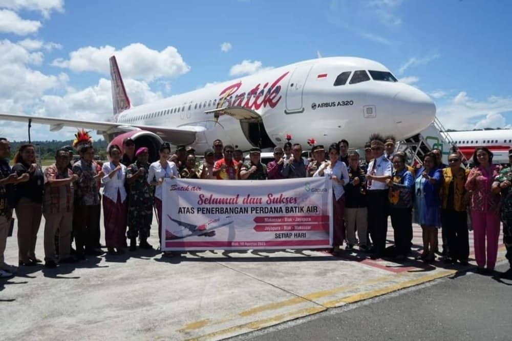Ilustrasi berita Papua: Kabar Gembira Batik Air Buka Rute ke Bandara Frans Kaisiepo Biak