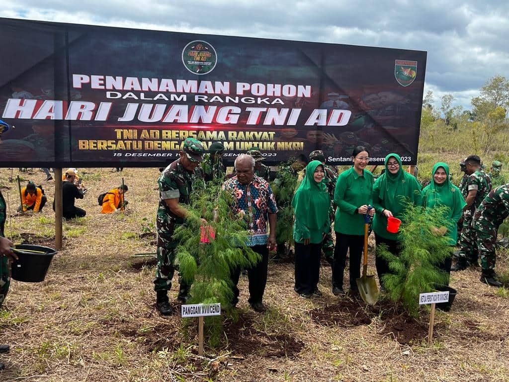 Ilustrasi berita JAYAPURA: Kodam XVII/Cenderawasih Tanam 3000 Pohon di Asei Kecil Kawasan Cagar Alam Cyclop Sentani