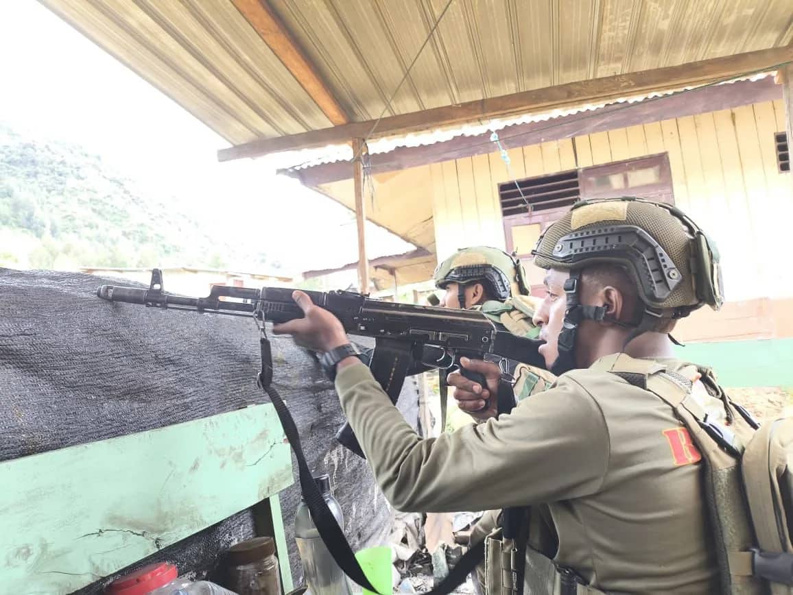 Ilustrasi berita Papua: Satgas Damai Cartenz dan KKB Terlibat Kontak Tembak di Distrik Homeyo Intan Jaya