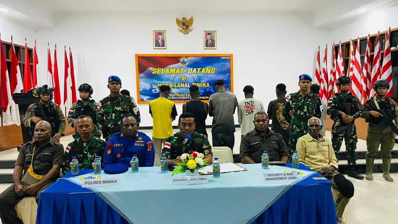 Ilustrasi berita Mimika: Rampok Kapal Kontraktor PT Freeport dan Ancam ABK di Perairan Amamapare, Tujuh Pemuda Ditangkap Lanal Timika