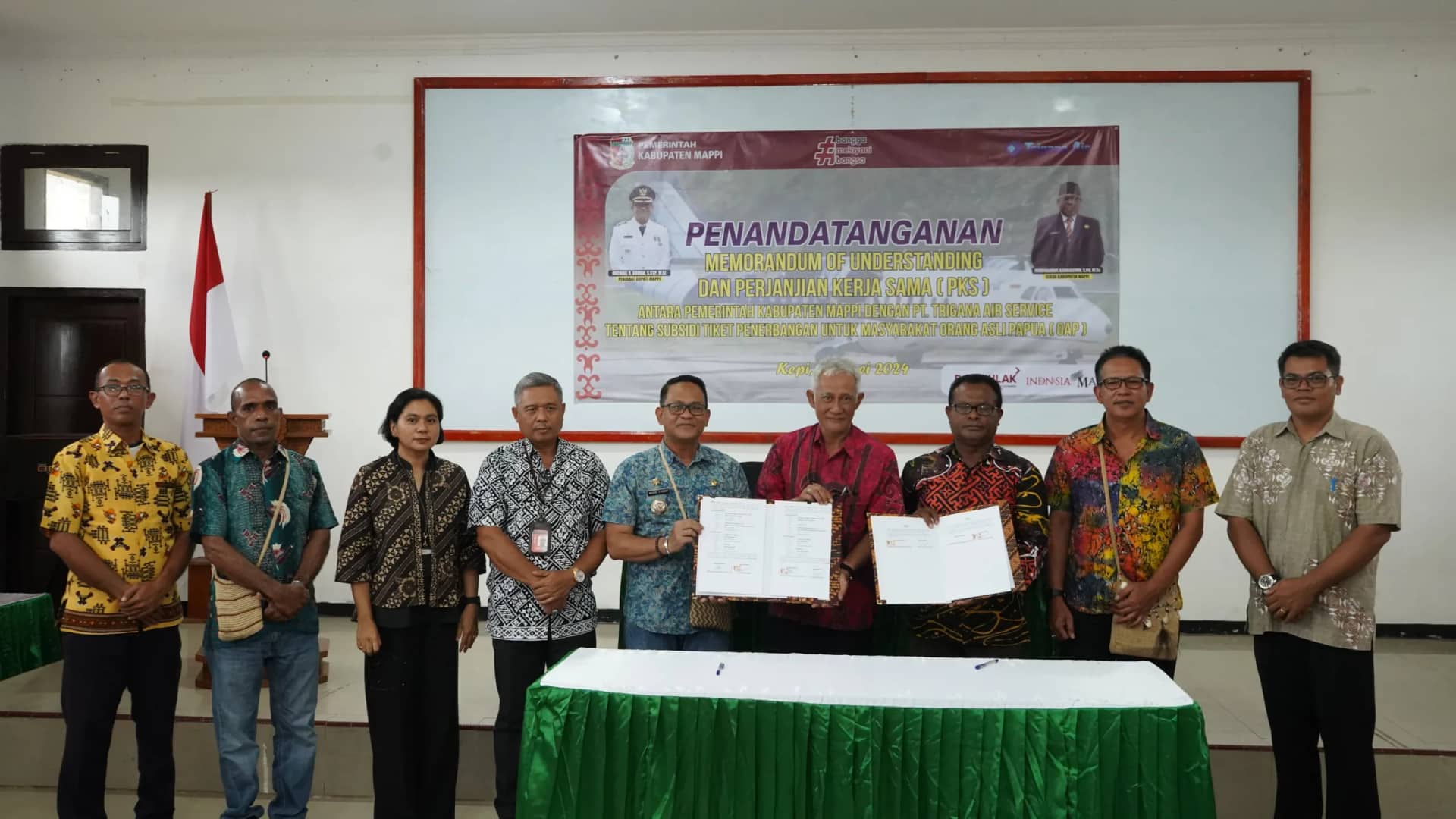 Ilustrasi berita Papua: Teken MoU Dengan Trigana Air Services, Pemda Mappi Subsidi Tiket Pesawat Kepi - Merauke Khusus untuk OAP Mappi