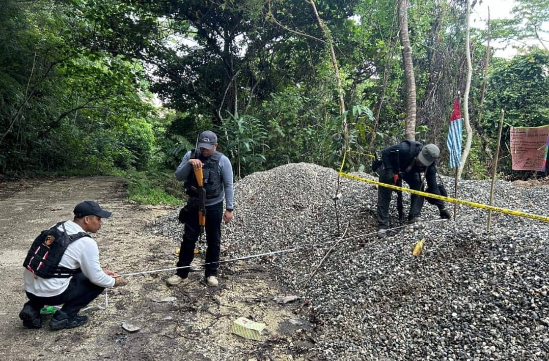 Ilustrasi berita Papua: KKB Papua Kibarkan Bendera Bintang Kejora di Lokasi Proyek Jalan Trans Yapen