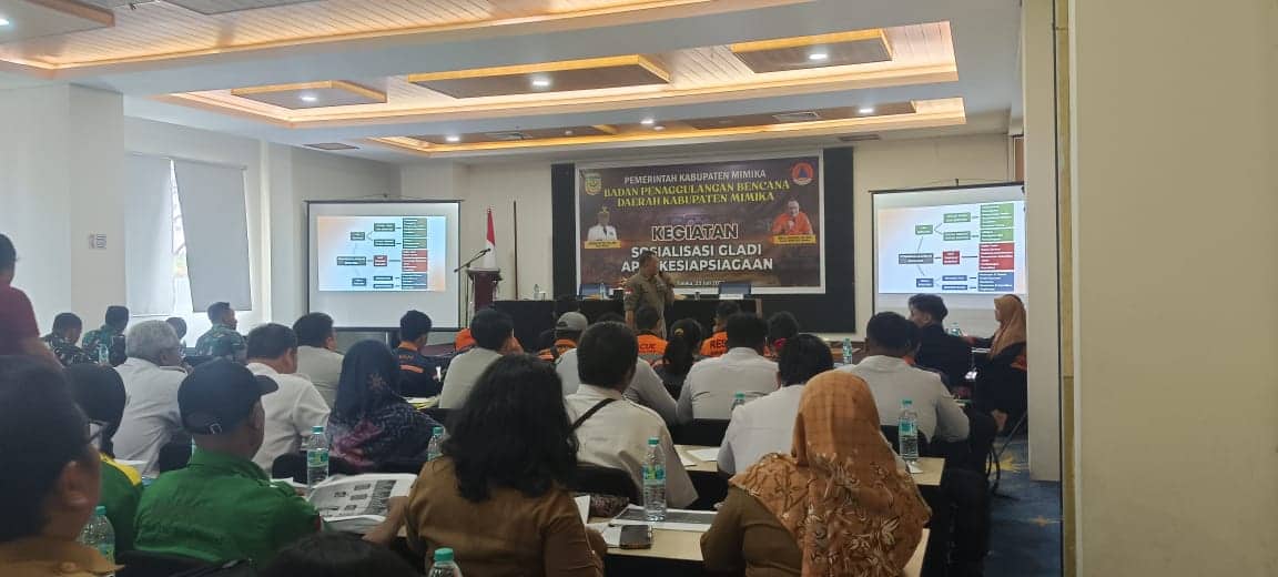 Ilustrasi berita Mimika: BPBD Mimika Gelar Sosialisasi Gladi Apel Kesiapsiagaan Selama Dua Hari