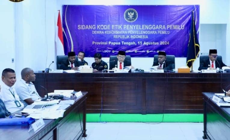 Ilustrasi berita Papua: DKPP Periksa Empat Penyelenggara Terkait Sengkarut Pemilu di Kabupaten Paniai
