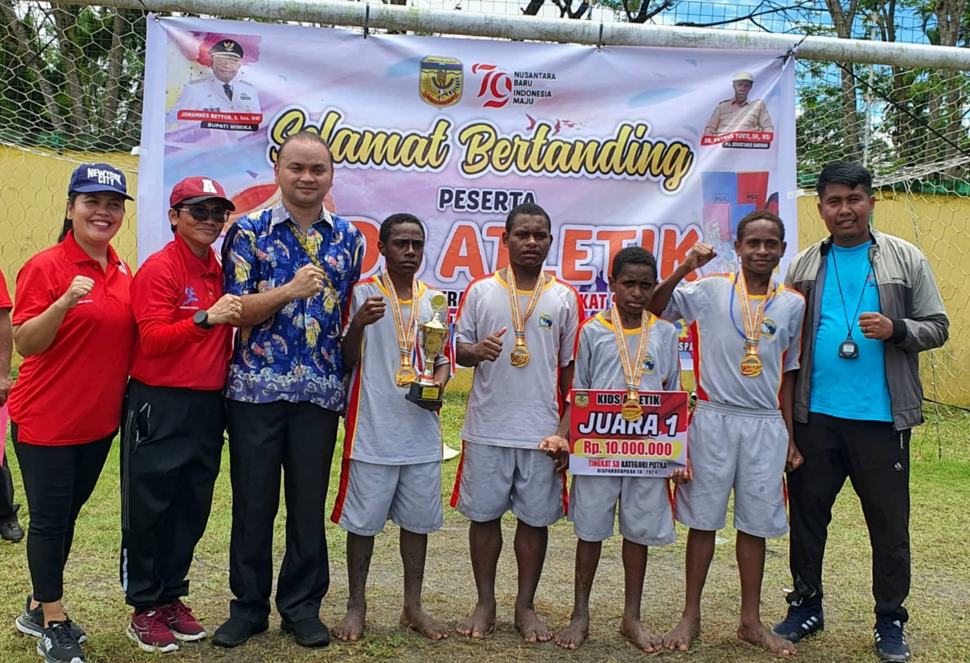 Ilustrasi berita Mimika: Tim Putra SATP Juara Pertama Kids Atletik Tingkat SD se-Kabupaten Mimika