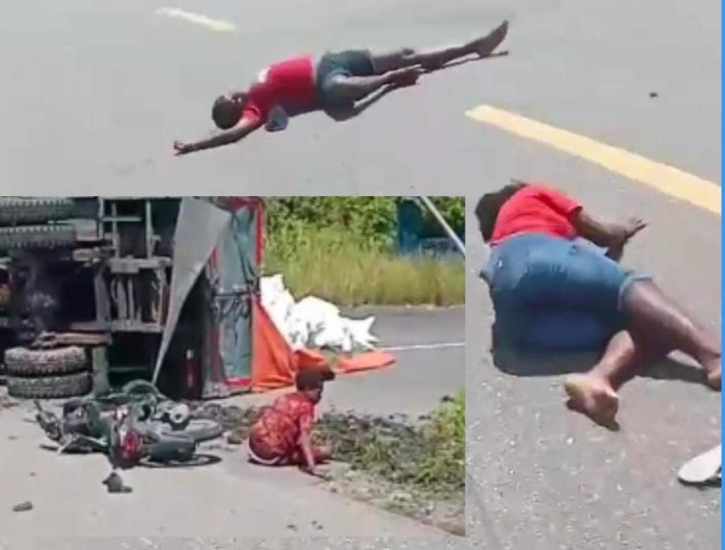 Ilustrasi berita Mimika: Tiga Wanita Terkapar Saat Hindari Truk Roda Enam di Pomako, Para Korban Boncengan Satu Sepeda Motor