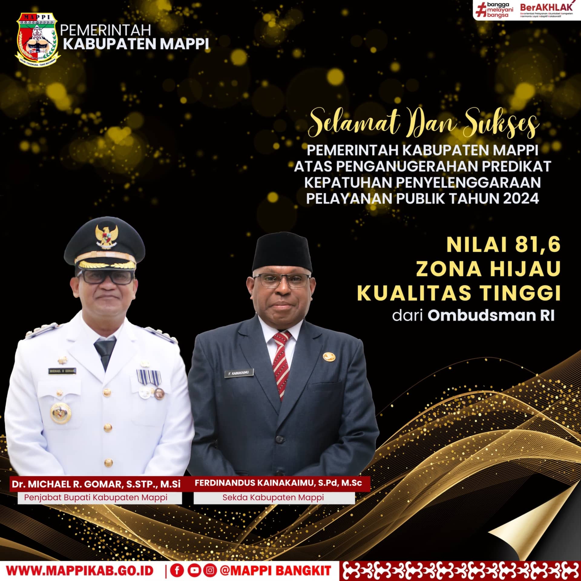 Ilustrasi berita Papua: Pemkab Mappi Raih Penganugerahan Predikat Kepatuhan Penyelenggaraan Pelayanan Publik 2024