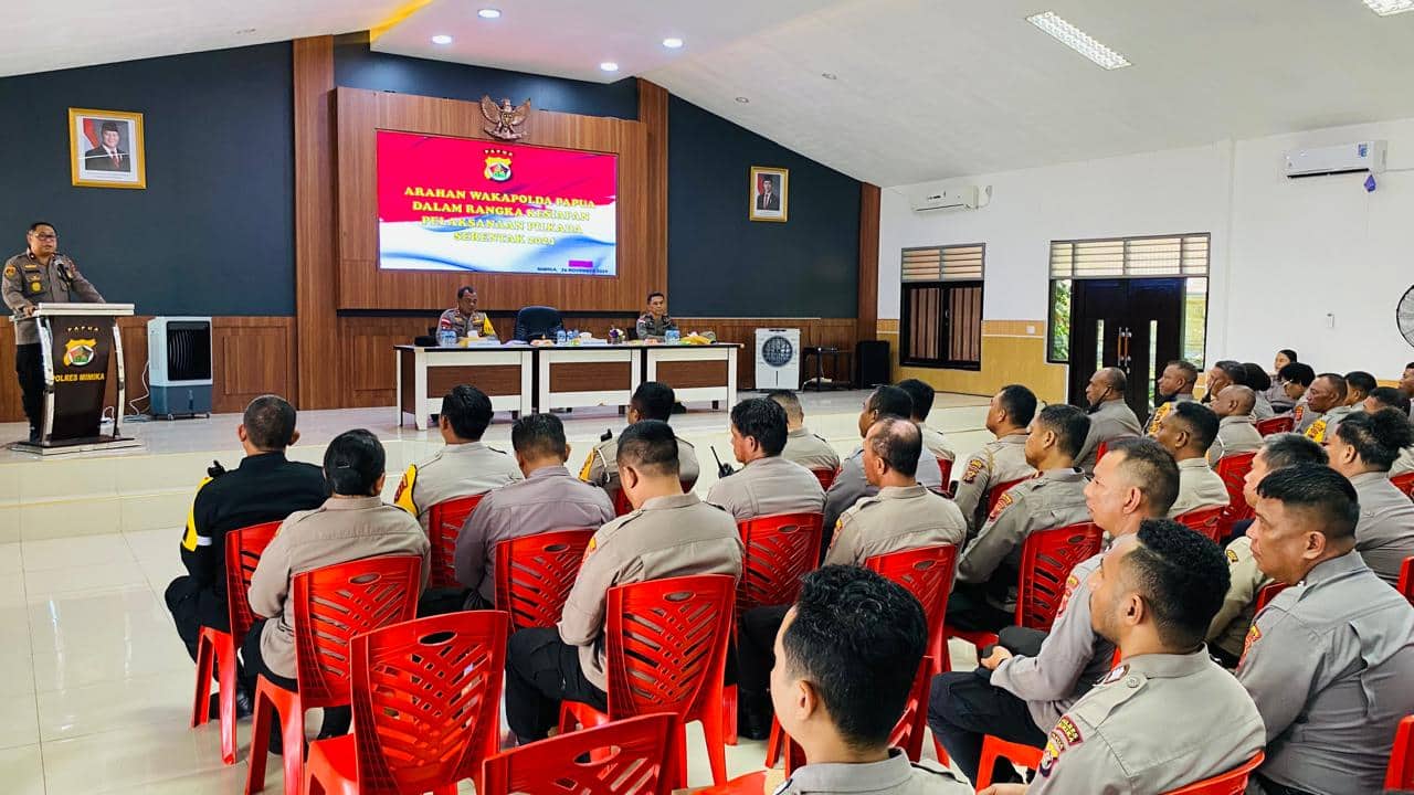 Ilustrasi berita Mimika: Tinjau Kesiapan Pilkada Mimika, Wakapolda Papua Beri Arahan Kepada PJU Polres Mimika