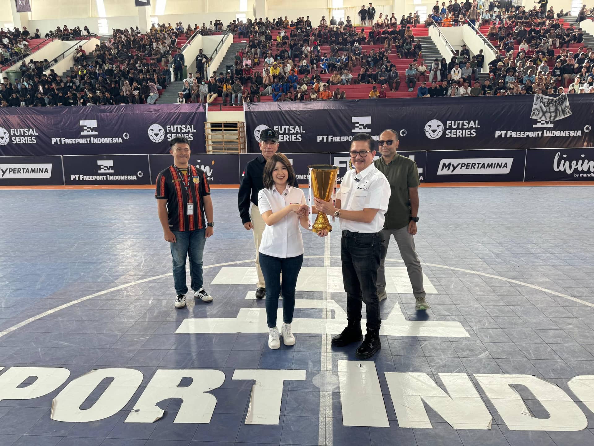 Ilustrasi berita Mimika: Freeport Indonesia Futsal Series 2024 Berlangsung Sukses di Mimika Sport Complex