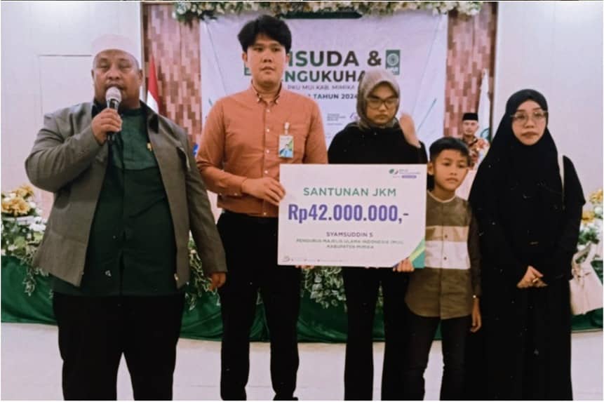 Ilustrasi berita Mimika: BPJS Ketenagakerjaan Papua Mimika Serahkan Santunan Jaminan Kematian Rp 42 Juta Kepada Ahli Waris Pengurus MUI