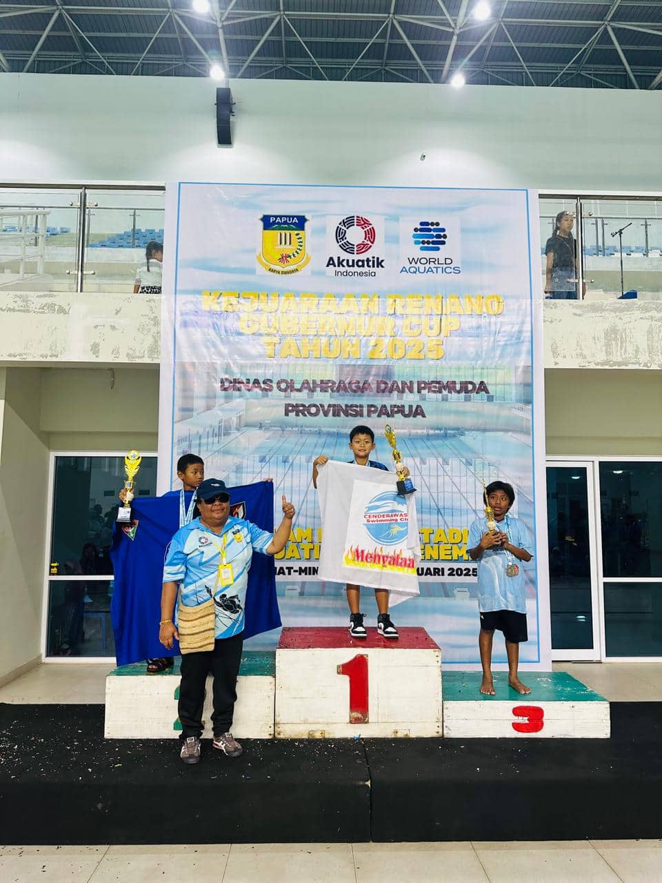 Ilustrasi berita JAYAPURA: Raih 6 Emas, Dhirgham Sugarda Atlet Cenderawasih Swimming Club Jayapura Raih Juara Umum Gubernur Cup
