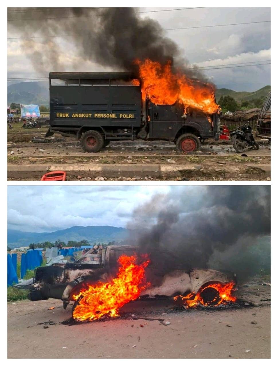 Ilustrasi berita Papua: Dua Unit Mobil Dibakar OTK Saat Ibadah Syukur Bupati dan Wakil Bupati Jayawijaya